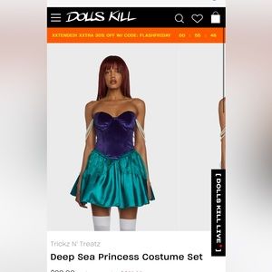 Dolls kill little mermaid costume never worn
